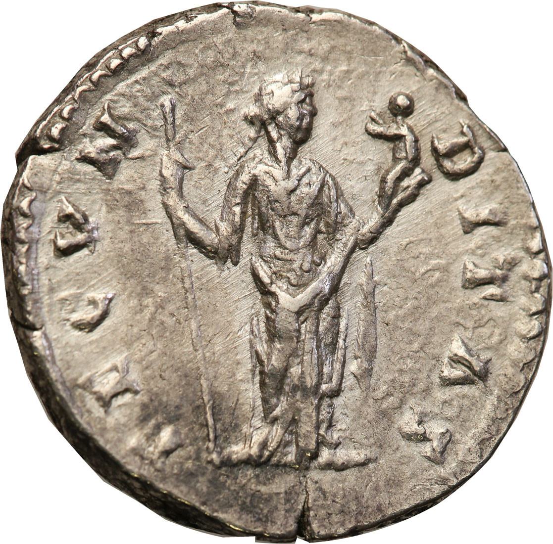Cesarstwo Rzymskie. Faustyna II Młodsza (147-176). Denar 161-164, Rzym